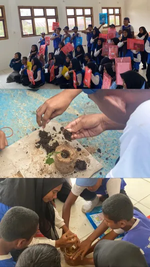 Ubah Limbah Jadi Peluang, TEP UGM Bekali Siswa di Halmahera Tengah Keterampilan Kewirausahaan       